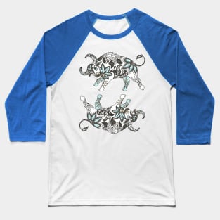 Paisley Oxen (Yellow Palette) Baseball T-Shirt